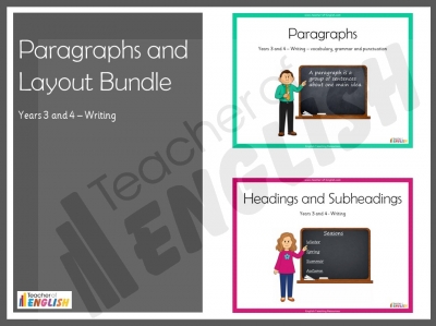 Paragraphs and Layout Bundle - Years 3 and 4